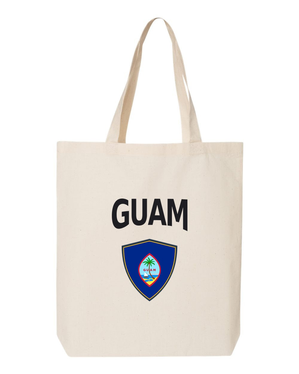 Guam Soccer Tote Bag — Arched National Crest | NYC Factory