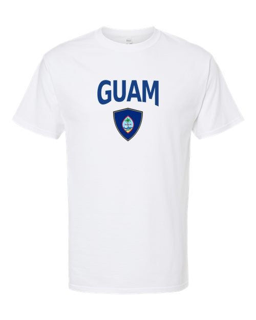 Guam Arched Crest Soccer Tee — NYC Factory