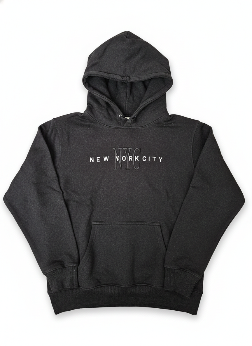 New York City Hoodie Embroidered Logo Adult Unisex Sweatshirt