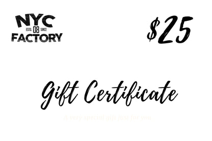 Gift Card / NYC Factory / Makes a Great Gift