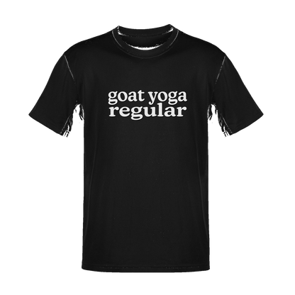 Unisex Goat Yoga Regular Soft Cotton Tee - NYC Factory