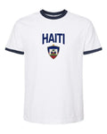 Haiti 2026 Soccer Arched Crest Ringer Tee -- NYC Factory