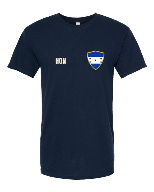 Honduras Soccer Tee — Retro National Crest | NYC Factory