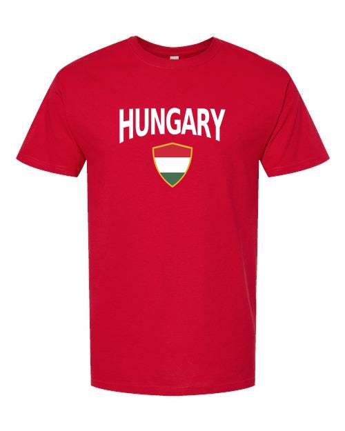 Hungary Arched Crest Soccer Tee — NYC Factory