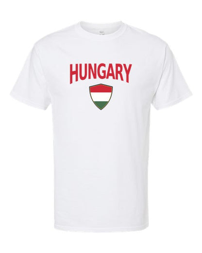 Hungary Arched Crest Soccer Tee — NYC Factory