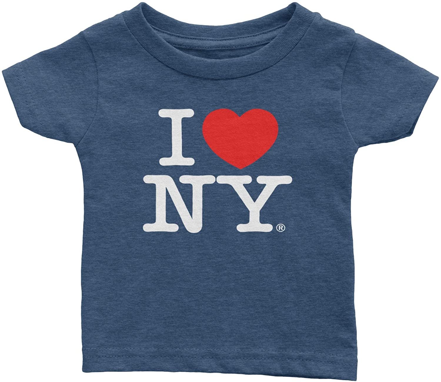 I Love NY Baby Tee Heather Denim