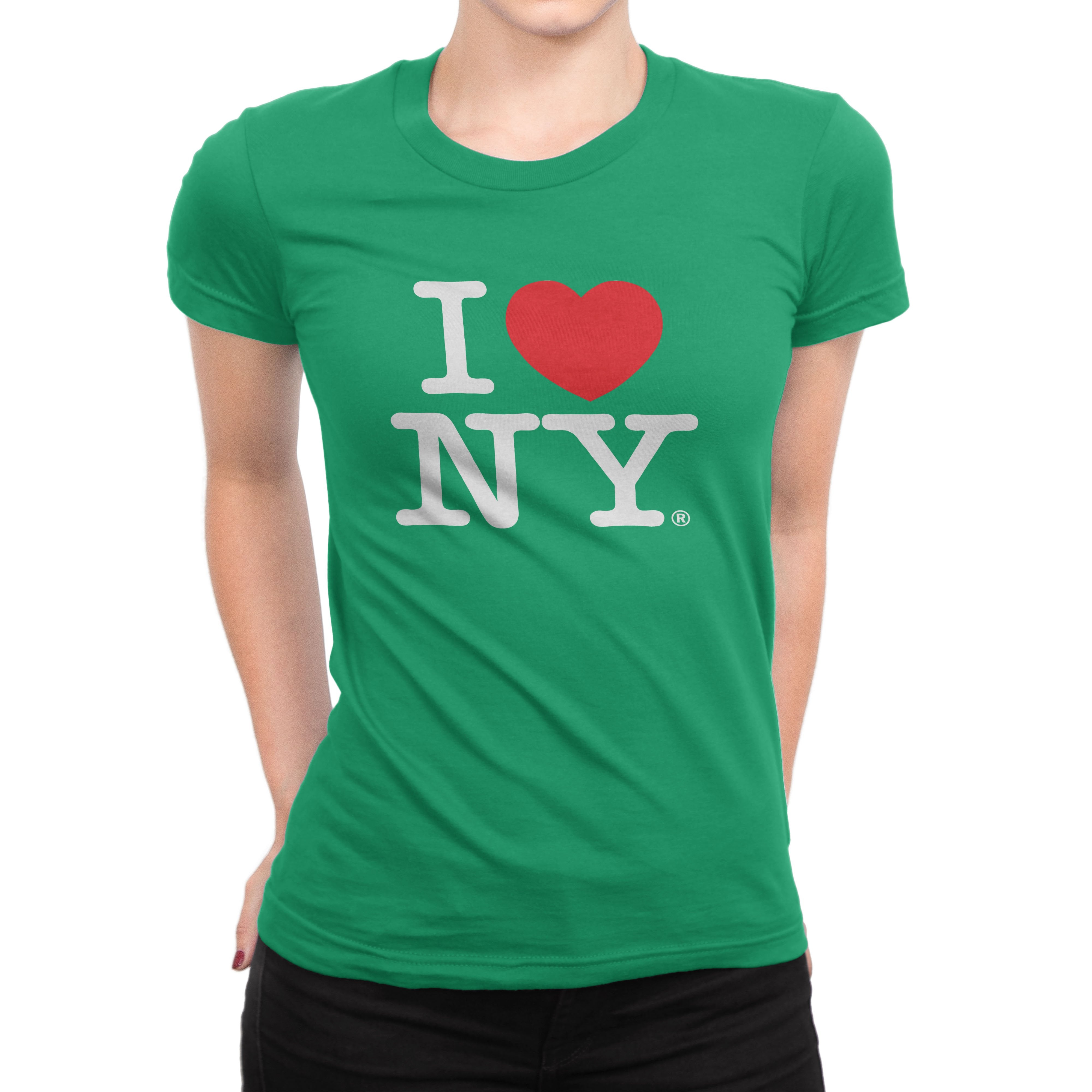 I Love NY Ladies T-Shirt Crewneck Tee Officially Licensed