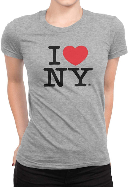 I Love NY Ladies T-Shirt Crewneck Tee Officially Licensed