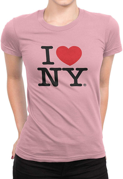 I Love NY Ladies T-Shirt Crewneck Tee Officially Licensed