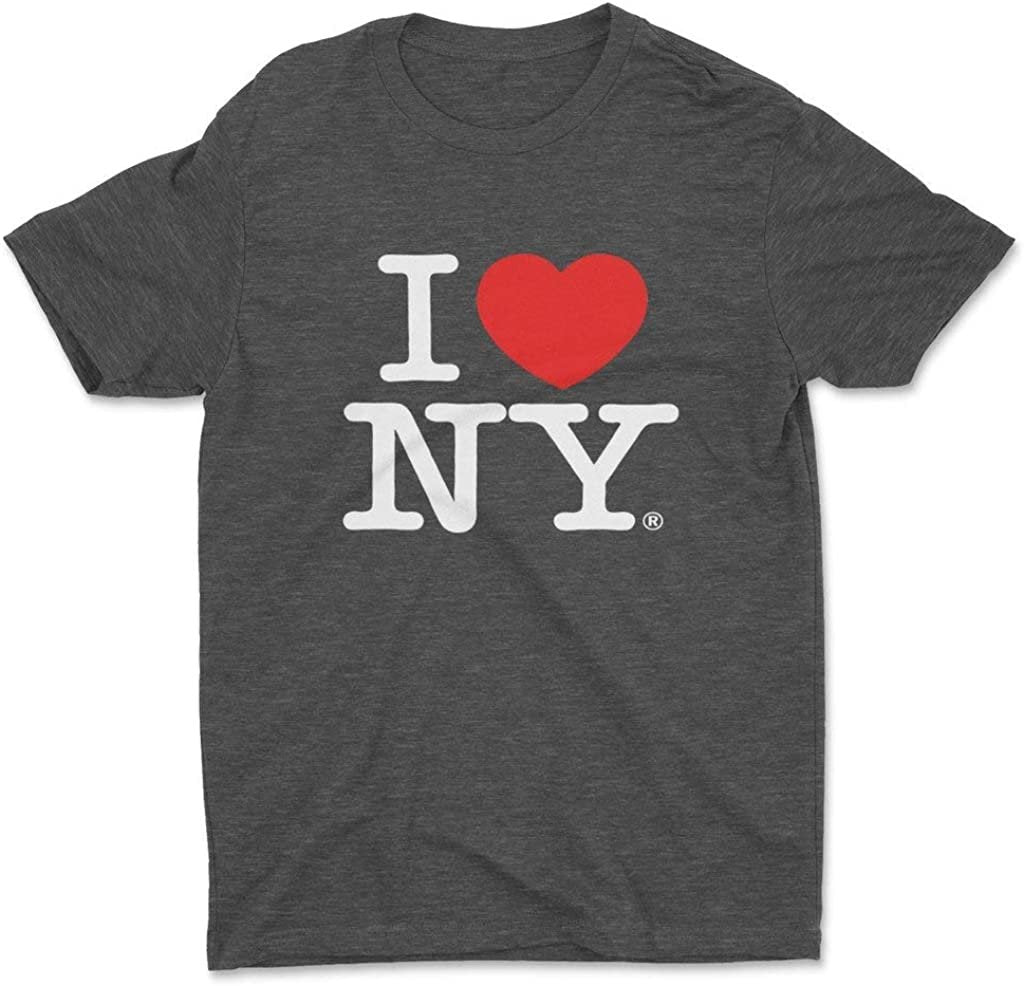 I Love NY Retro Vintage Tee Heather Charcoal