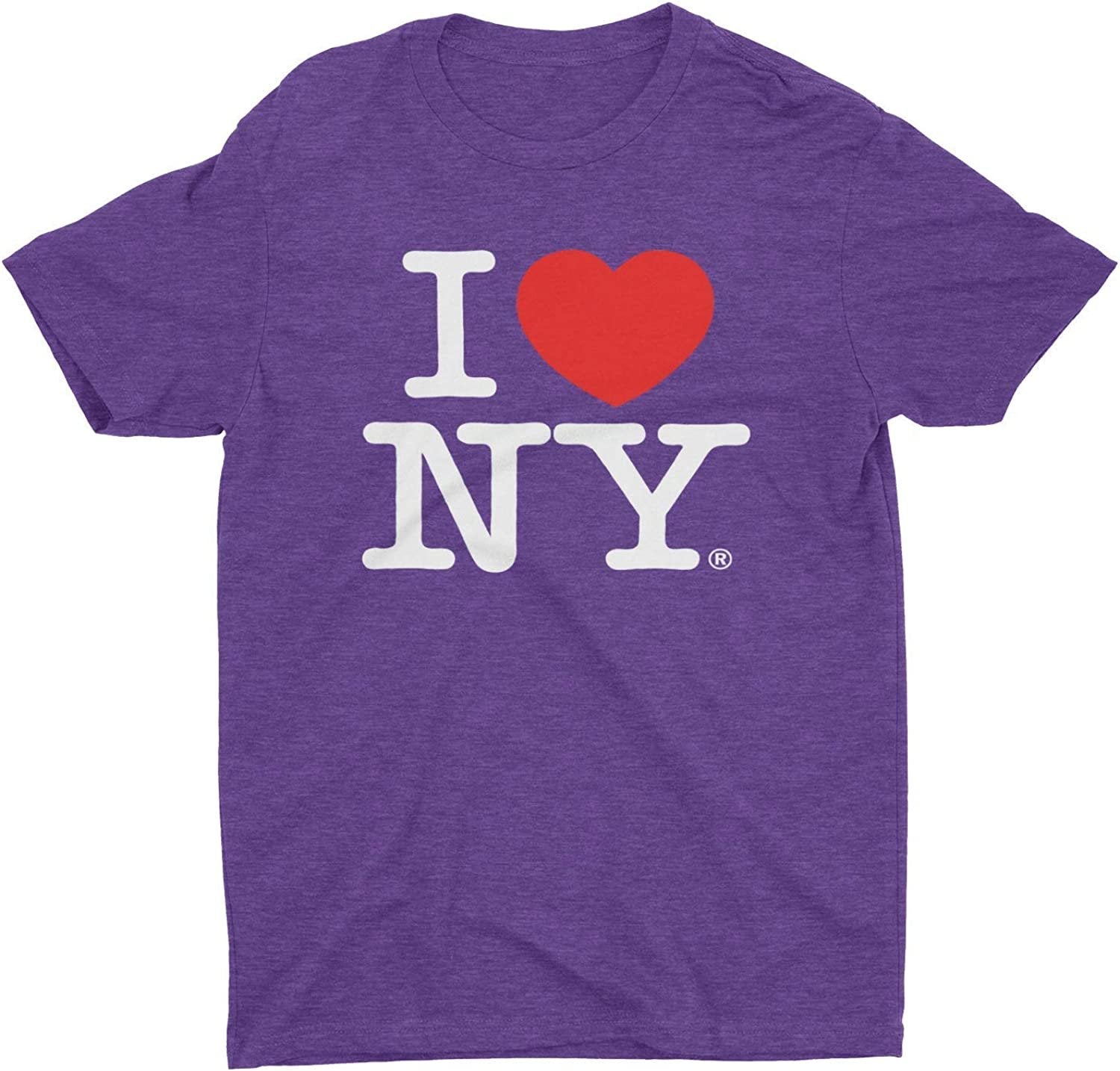 I Love NY Retro Vintage Tee Heather Purple