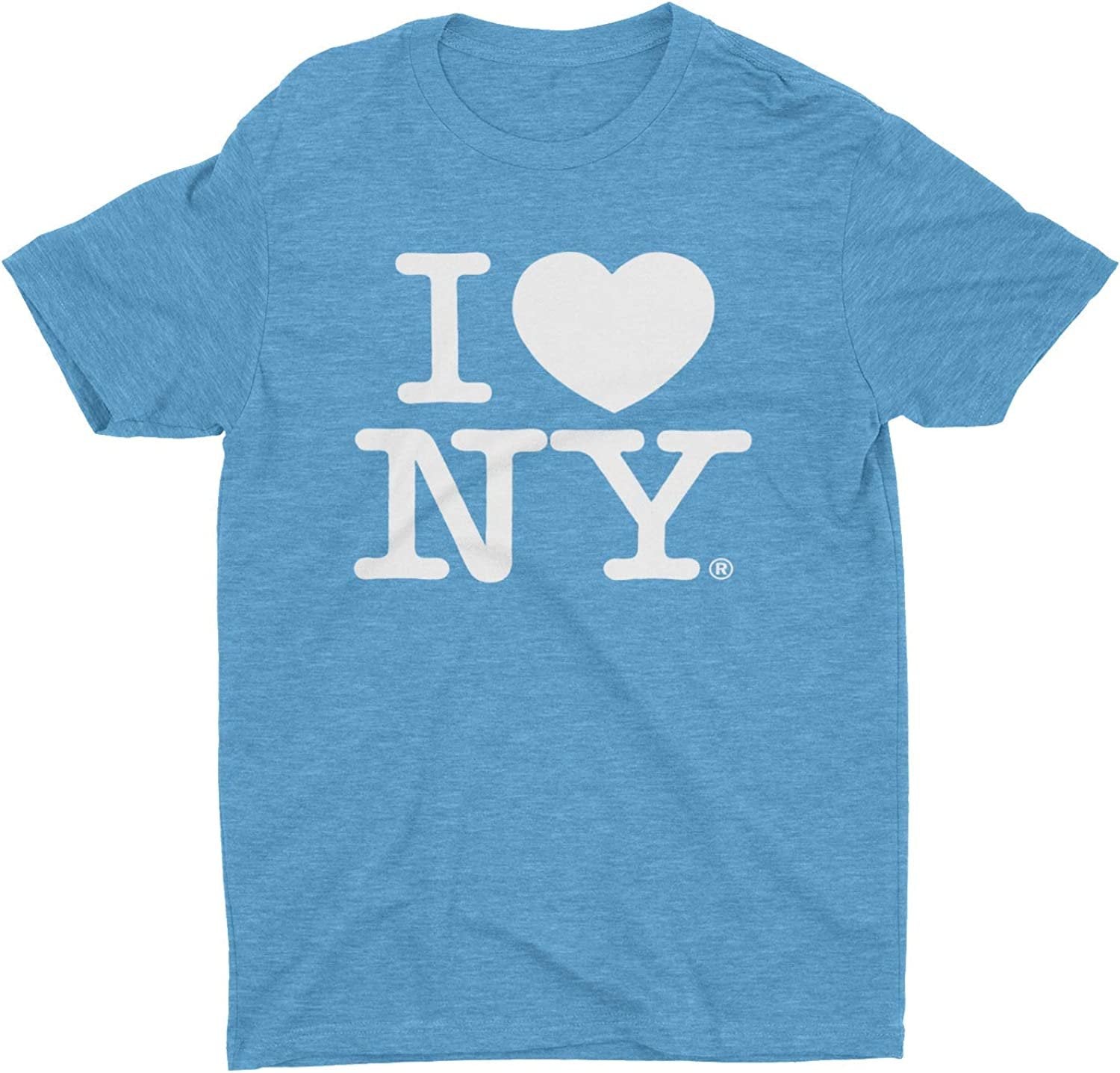 I Love NY Retro Vintage Tee Heather Turquoise