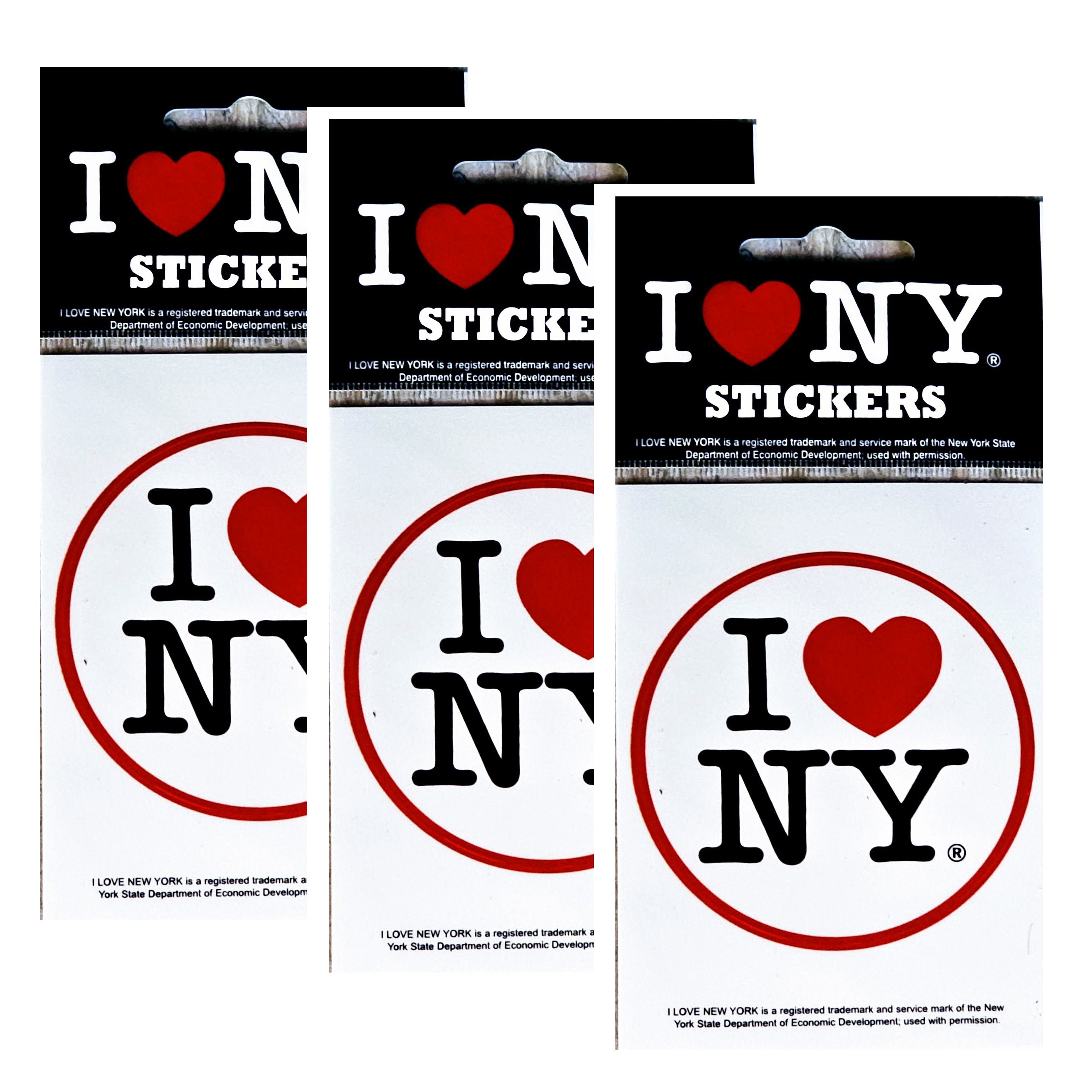 I Love NY Sticker Auto Windshield Bumper Decal