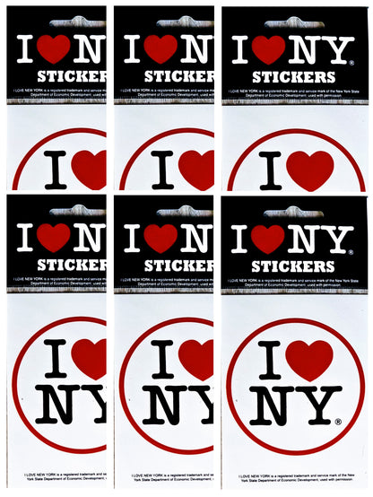 I Love NY Sticker Auto Windshield Bumper Decal