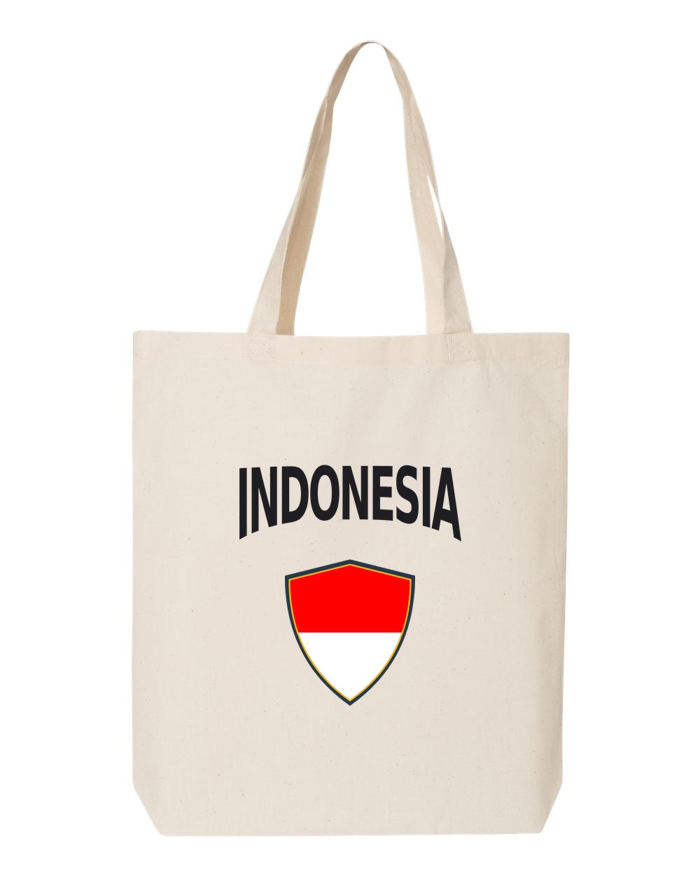 Indonesia Soccer Tote Bag — Arched National Crest | NYC Factory