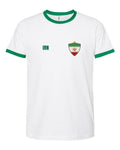 Iran Soccer Ringer Tee 2026 — Retro National Crest | NYC Factory