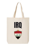 Iraq Soccer Tote Bag 2026 — National Crest Badge | NYC Factory