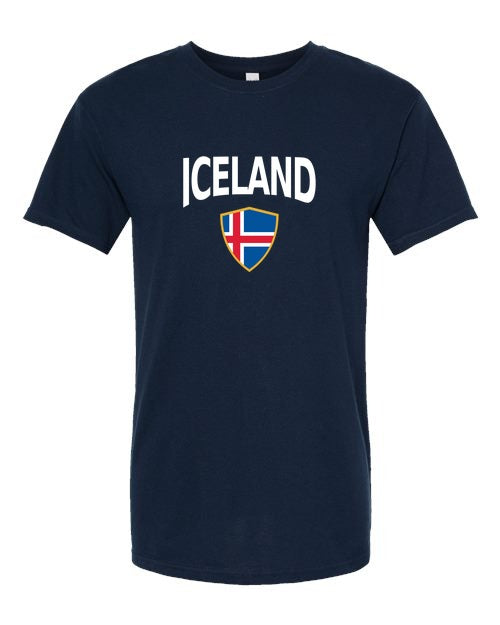 Iceland Arched Crest Soccer Tee — NYC Factory