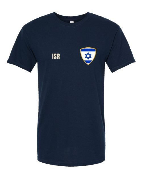 Israel Soccer Tee — Retro National Crest | NYC Factory