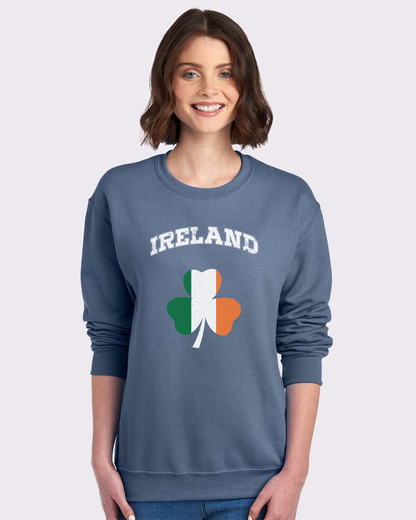 Ireland Flag Retro Design Custom Crewneck Sweatshirt