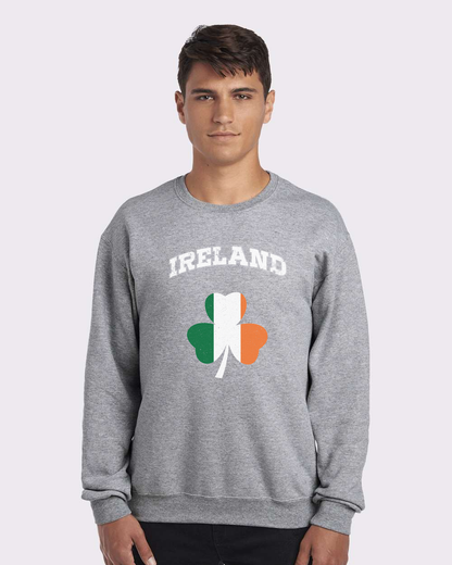 Ireland Flag Retro Design Custom Crewneck Sweatshirt