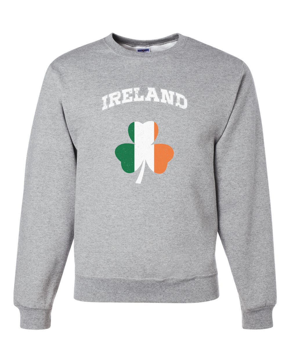 Ireland Flag Retro Design Custom Crewneck Sweatshirt