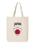 Japan Soccer Tote Bag 2026 — Arched National Crest | NYC Factory