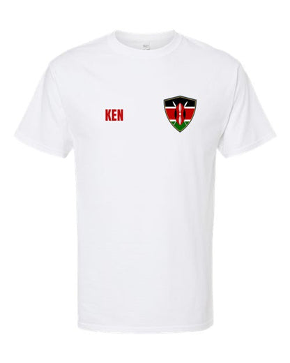 Kenya Soccer Tee — Retro National Crest | NYC Factory