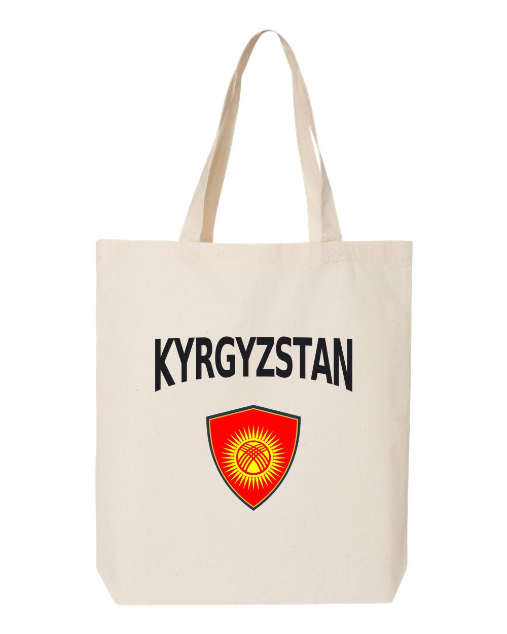 Kyrgyzstan Soccer Tote Bag — Arched National Crest | NYC Factory