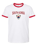 South Korea 2026 Soccer Arched Crest Ringer Tee -- NYC Factory
