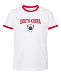 South Korea 2026 Soccer Arched Crest Ringer Tee -- NYC Factory