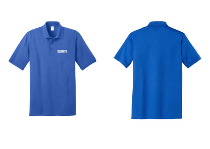 NYC Factory Men's Security Polo Shirt - Chest Only - Royal