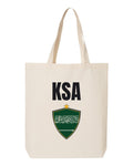 Saudi Arabia Soccer Tote Bag 2026 — National Crest Badge | NYC Factory