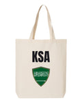 Saudi Arabia Soccer Tote Bag 2026 — National Crest Badge | NYC Factory