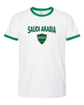 Saudi Arabia 2026 Soccer Arched Crest Ringer Tee -- NYC Factory