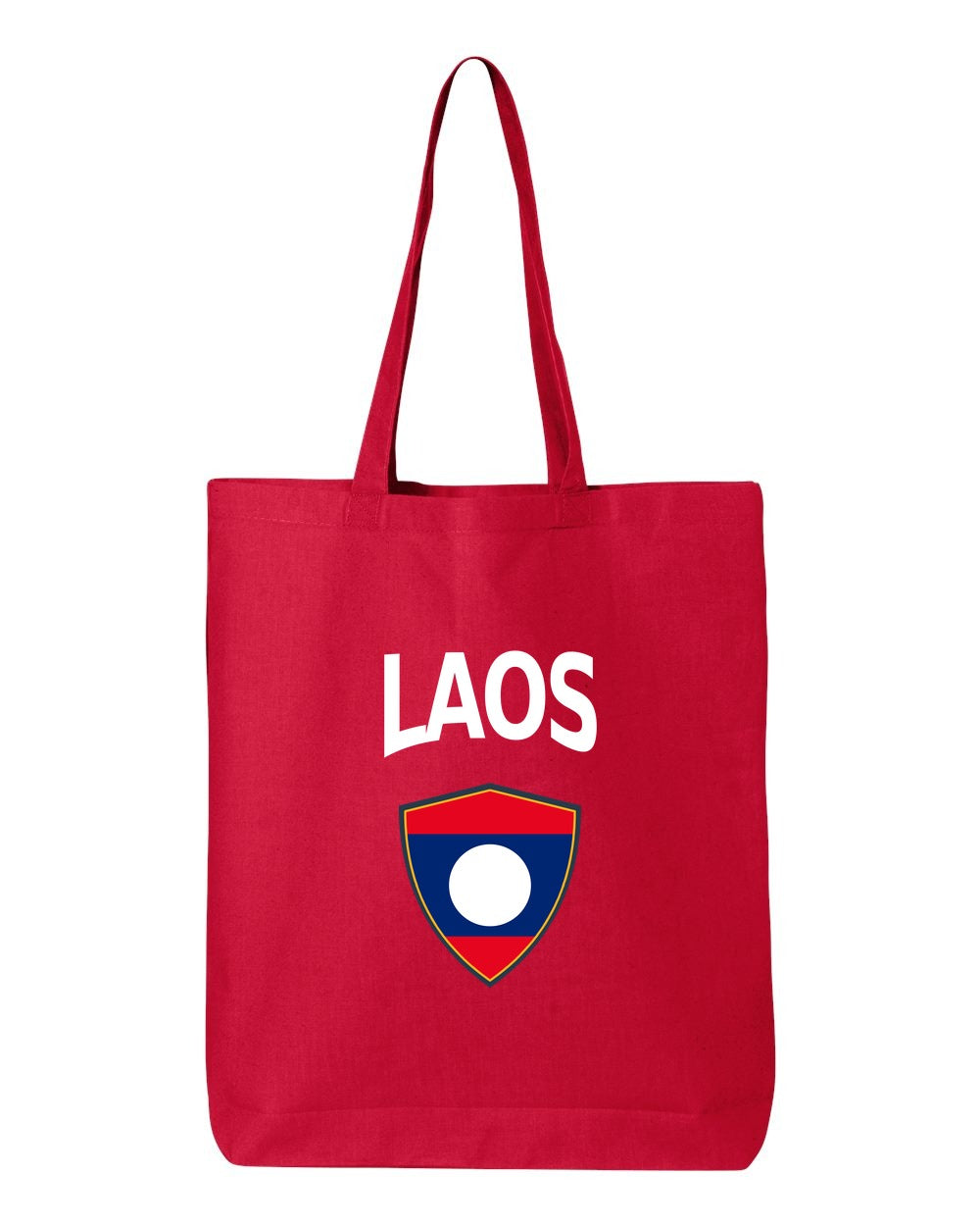 Laos Soccer Tote Bag — Arched National Crest | NYC Factory