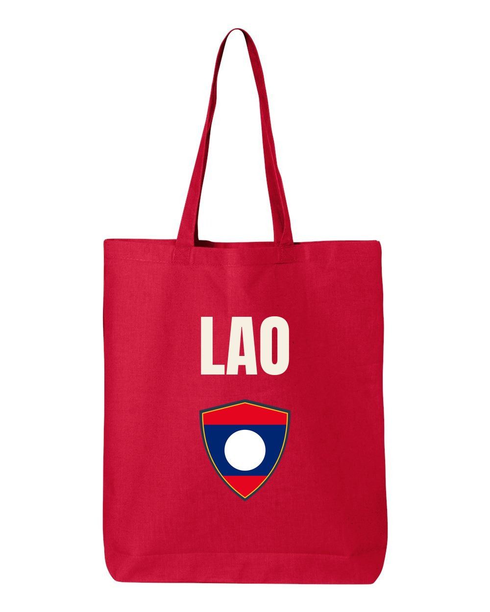 Laos Soccer Tote Bag — National Crest Badge | NYC Factory