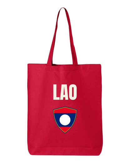 Laos Soccer Tote Bag — National Crest Badge | NYC Factory