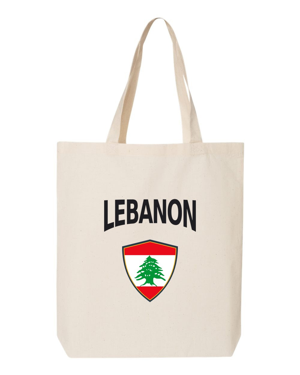 Lebanon Soccer Tote Bag — Arched National Crest | NYC Factory
