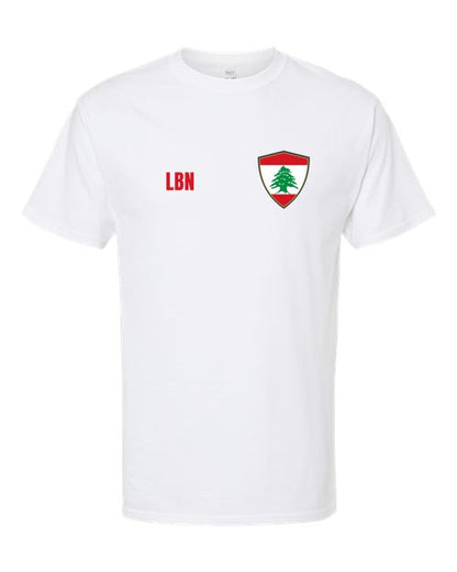 Lebanon Soccer Tee — Retro National Crest | NYC Factory