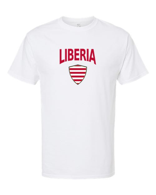Liberia Arched Crest Soccer Tee — NYC Factory