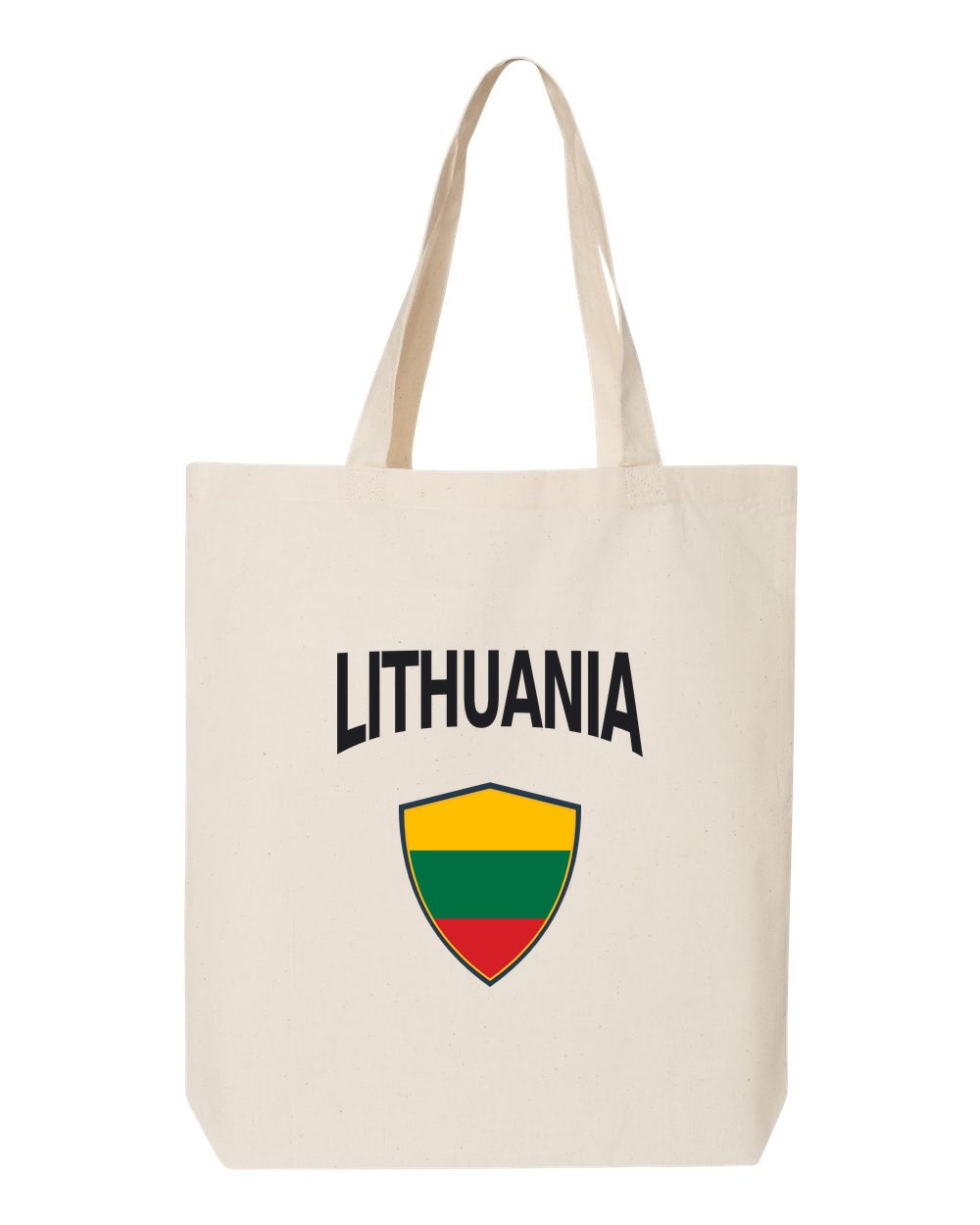 Lithuania Soccer Tote Bag — Arched National Crest | NYC Factory