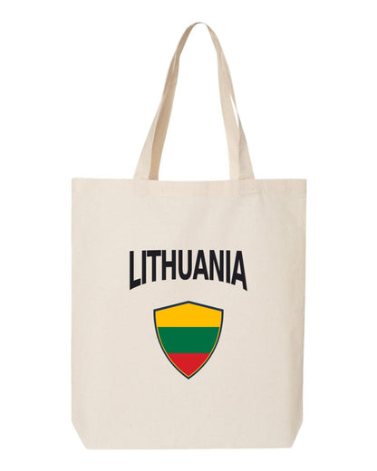 Lithuania Soccer Tote Bag — Arched National Crest | NYC Factory