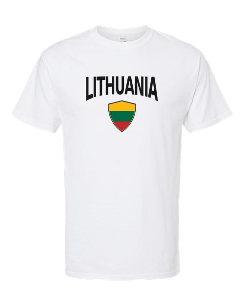 Lithuania Arched Crest Soccer Tee — NYC Factory