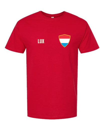 Luxembourg Soccer Tee — Retro National Crest | NYC Factory