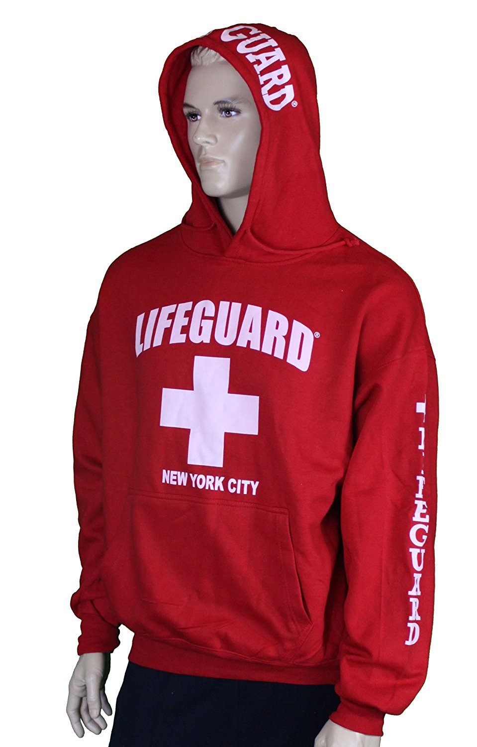 Lifeguard Hoodie Sweatshirt New York City Red