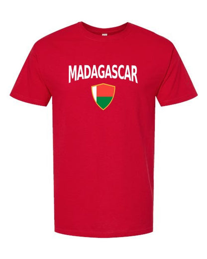 Madagascar Arched Crest Soccer Tee — NYC Factory