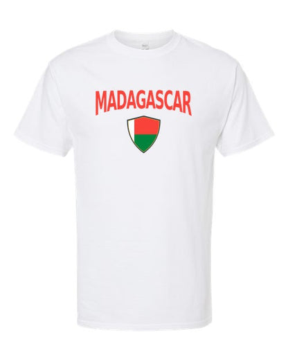 Madagascar Arched Crest Soccer Tee — NYC Factory
