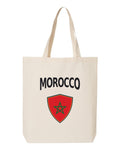 Morocco Soccer Tote Bag 2026 — Arched National Crest | NYC Factory