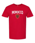 Morocco 2026 Soccer Arched Crest Plain Tee -- NYC Factory